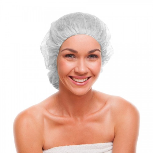 Gorro Desechable Circular 55cm | Blanco TNT (2.000 uds)