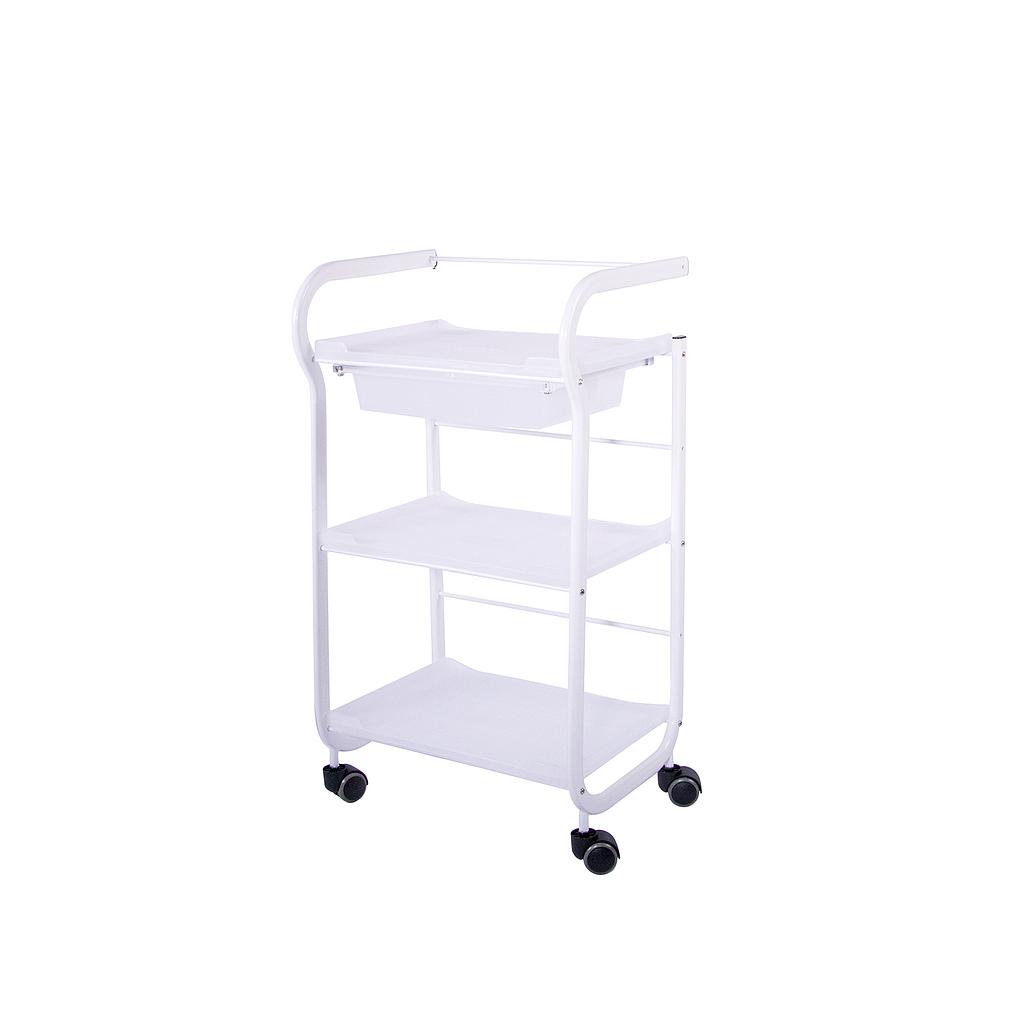 Carrito Metálico Blanco de Diseño Minimalista Part | Weelko