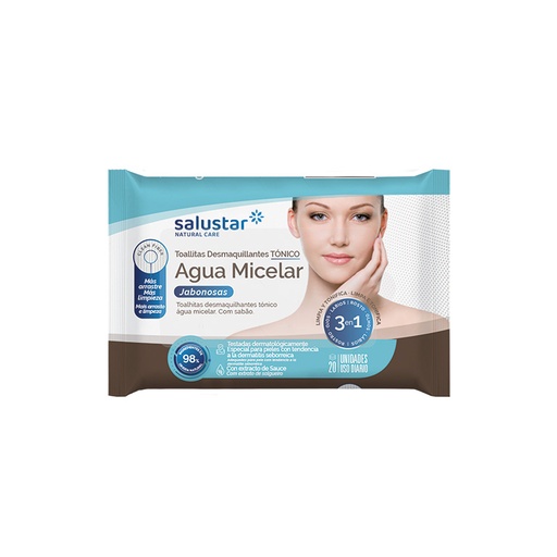 [078-001] Toallita Desmaquillante Agua Micelar | Brevia (20 uds)
